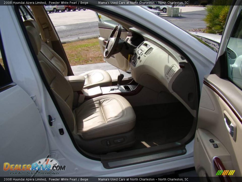 2008 Hyundai Azera Limited Powder White Pearl / Beige Photo #15