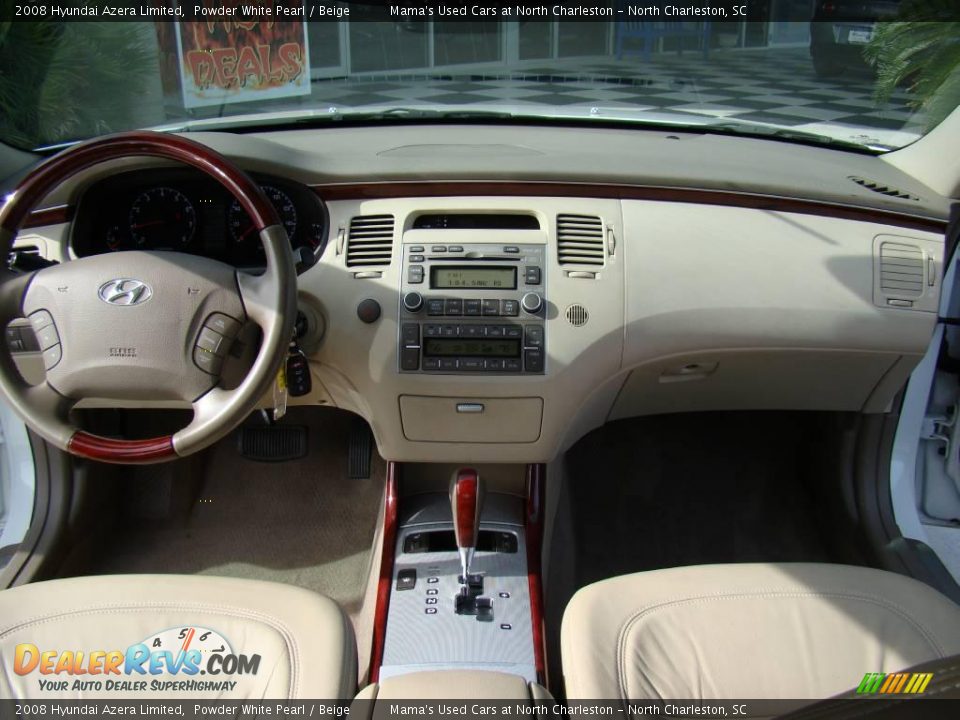 2008 Hyundai Azera Limited Powder White Pearl / Beige Photo #18
