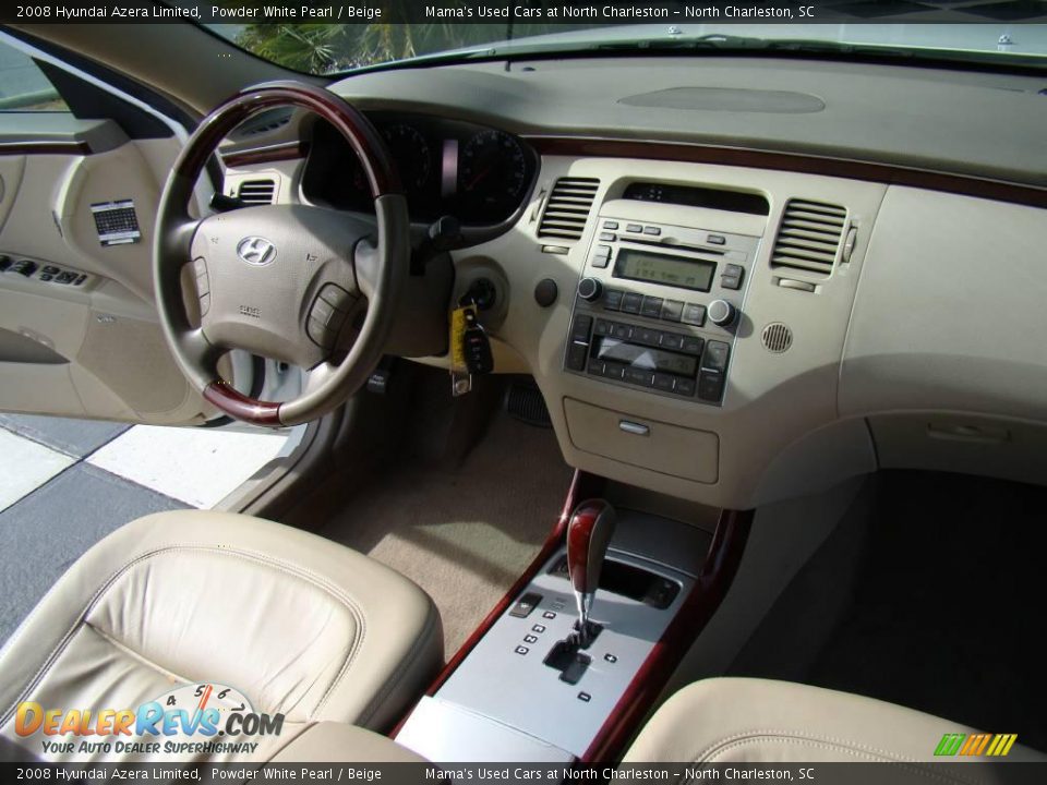 2008 Hyundai Azera Limited Powder White Pearl / Beige Photo #19