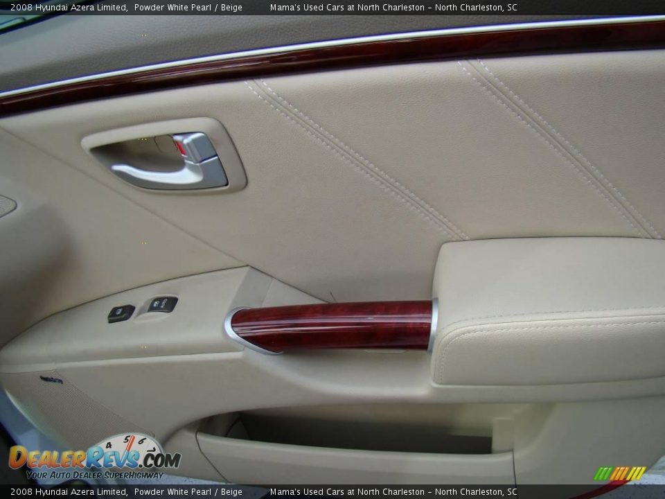 2008 Hyundai Azera Limited Powder White Pearl / Beige Photo #20