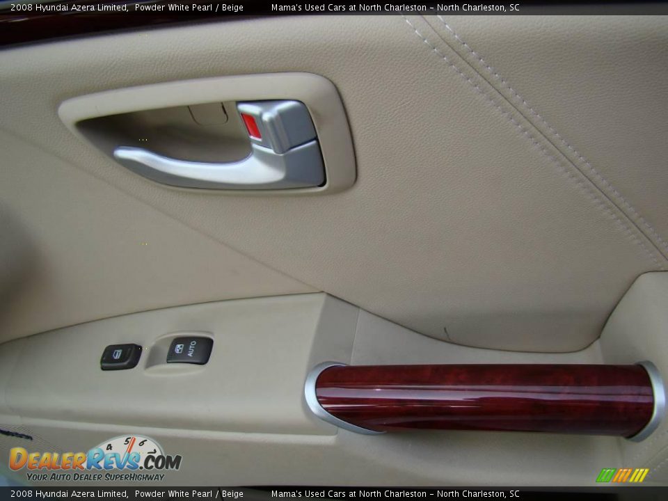 2008 Hyundai Azera Limited Powder White Pearl / Beige Photo #21