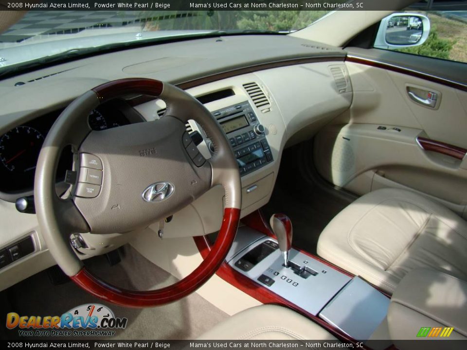 2008 Hyundai Azera Limited Powder White Pearl / Beige Photo #23