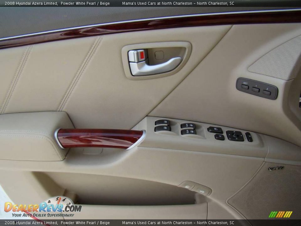 2008 Hyundai Azera Limited Powder White Pearl / Beige Photo #24