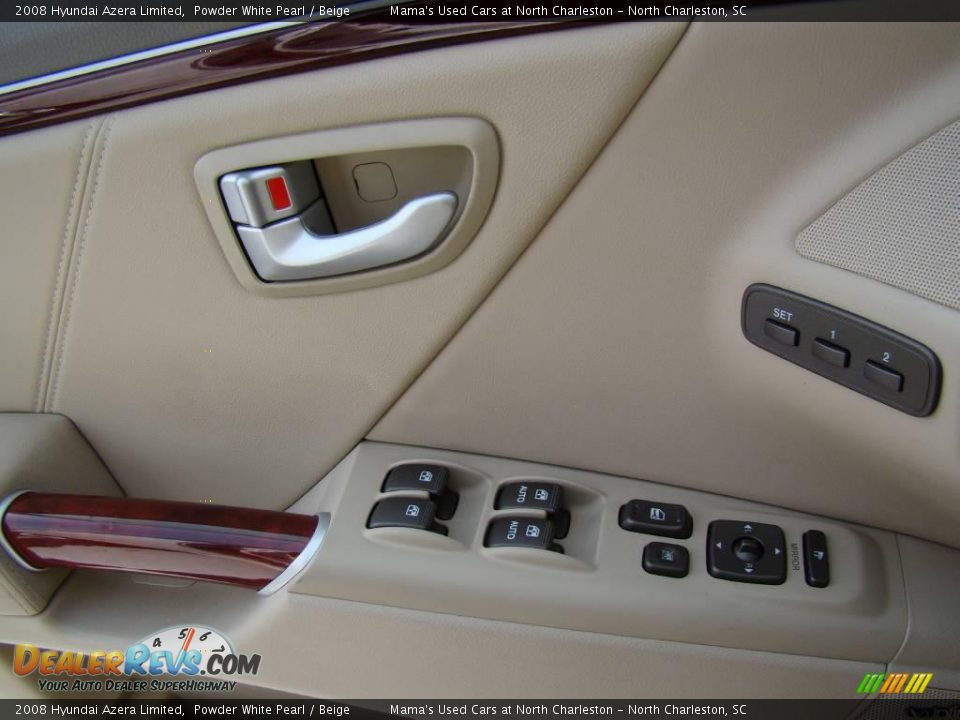 2008 Hyundai Azera Limited Powder White Pearl / Beige Photo #25