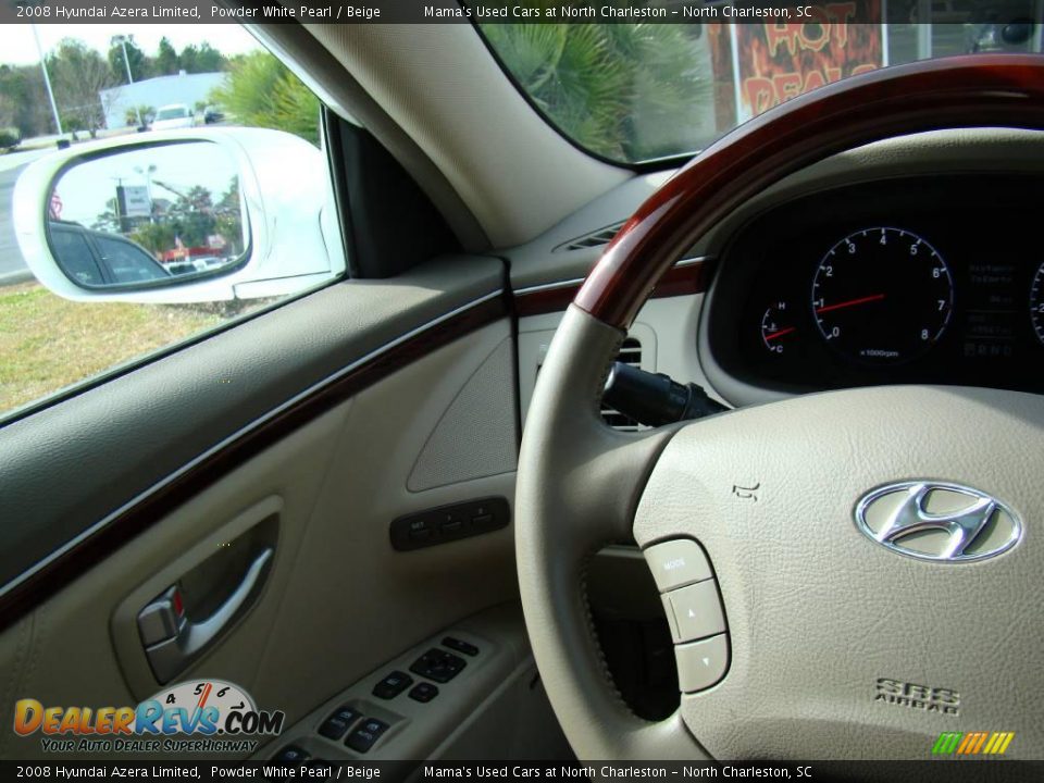 2008 Hyundai Azera Limited Powder White Pearl / Beige Photo #28