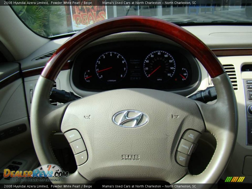 2008 Hyundai Azera Limited Powder White Pearl / Beige Photo #31