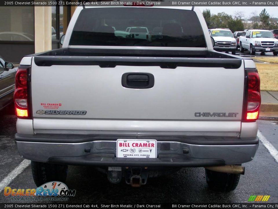 2005 Chevrolet Silverado 1500 Z71 Extended Cab 4x4 Silver Birch Metallic / Dark Charcoal Photo #4