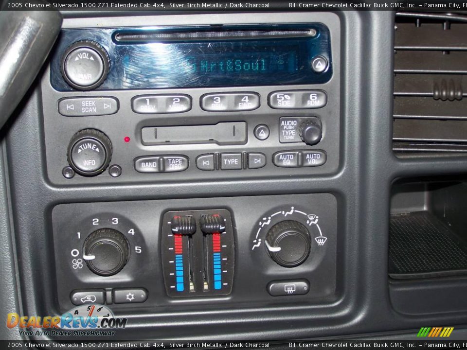 2005 Chevrolet Silverado 1500 Z71 Extended Cab 4x4 Silver Birch Metallic / Dark Charcoal Photo #8