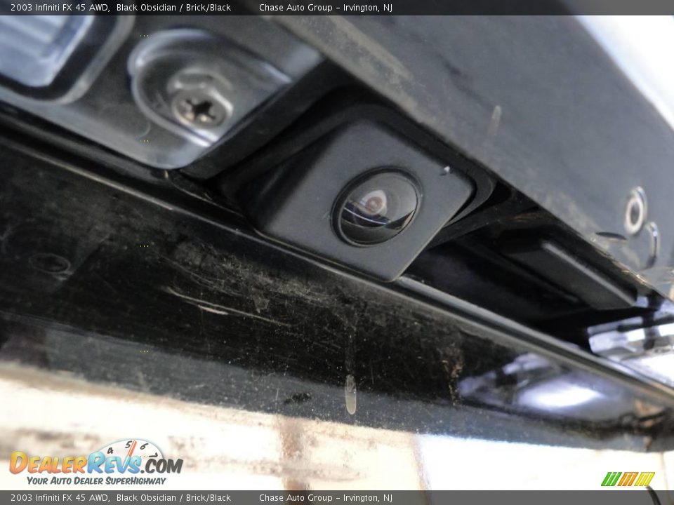 2003 Infiniti FX 45 AWD Black Obsidian / Brick/Black Photo #11