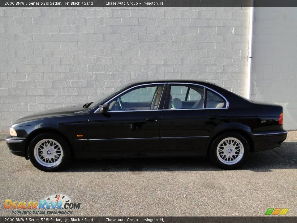 2000 BMW 5 Series 528i Sedan Jet Black / Sand Photo #2