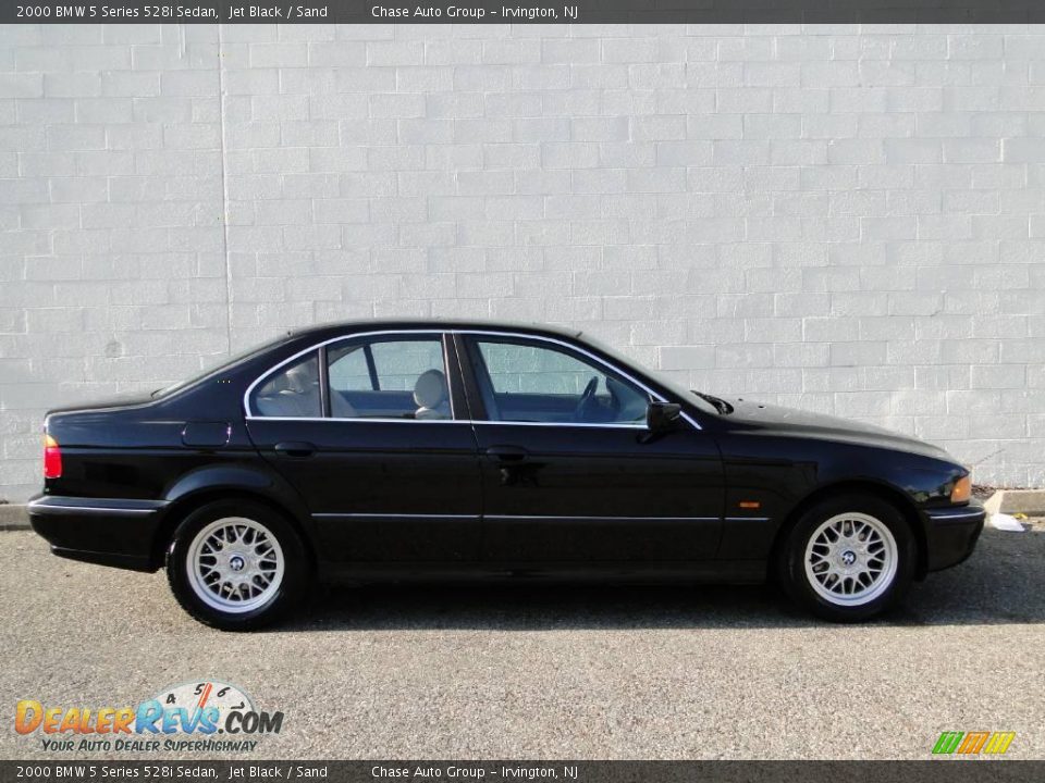 2000 BMW 5 Series 528i Sedan Jet Black / Sand Photo #3