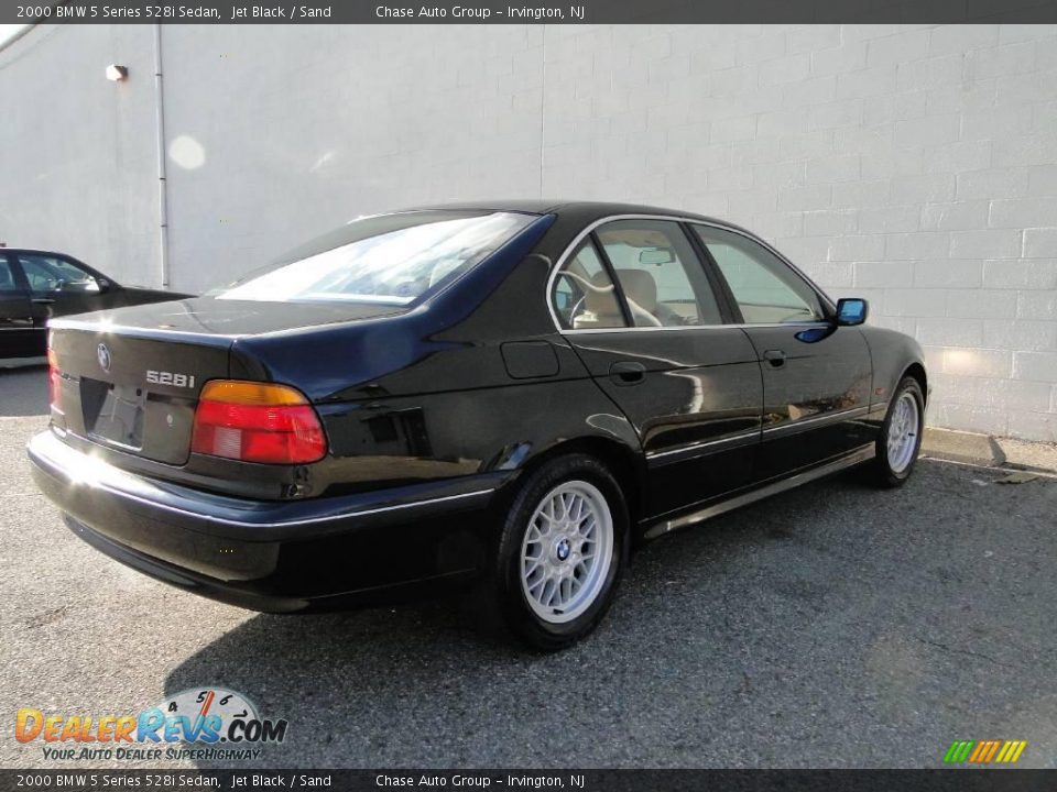 2000 BMW 5 Series 528i Sedan Jet Black / Sand Photo #9