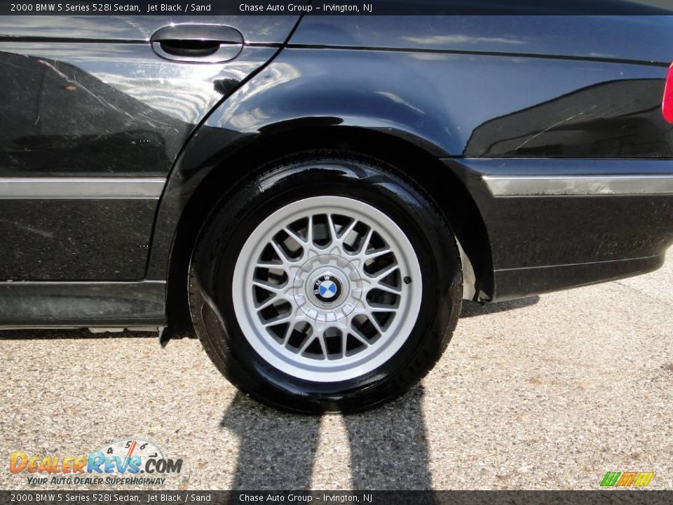 2000 BMW 5 Series 528i Sedan Jet Black / Sand Photo #11