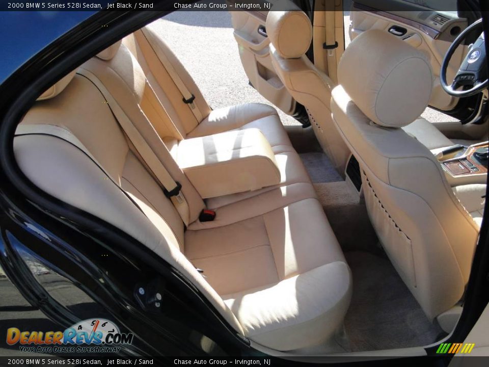2000 BMW 5 Series 528i Sedan Jet Black / Sand Photo #19