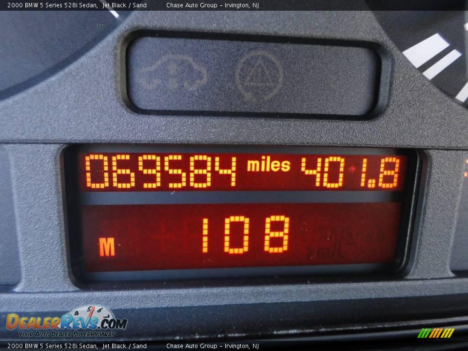 2000 BMW 5 Series 528i Sedan Jet Black / Sand Photo #25