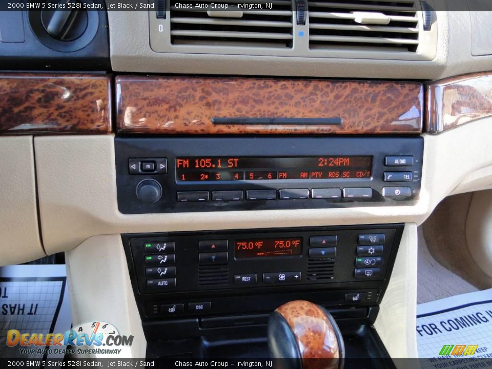 2000 BMW 5 Series 528i Sedan Jet Black / Sand Photo #26