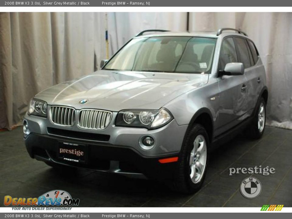 2008 BMW X3 3.0si Silver Grey Metallic / Black Photo #1