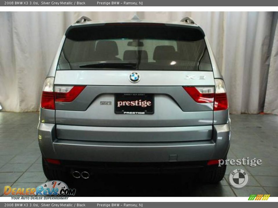 2008 BMW X3 3.0si Silver Grey Metallic / Black Photo #2