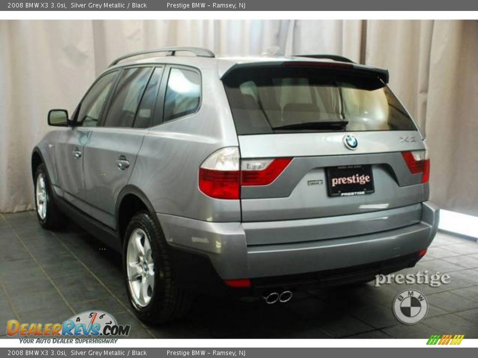 2008 BMW X3 3.0si Silver Grey Metallic / Black Photo #3