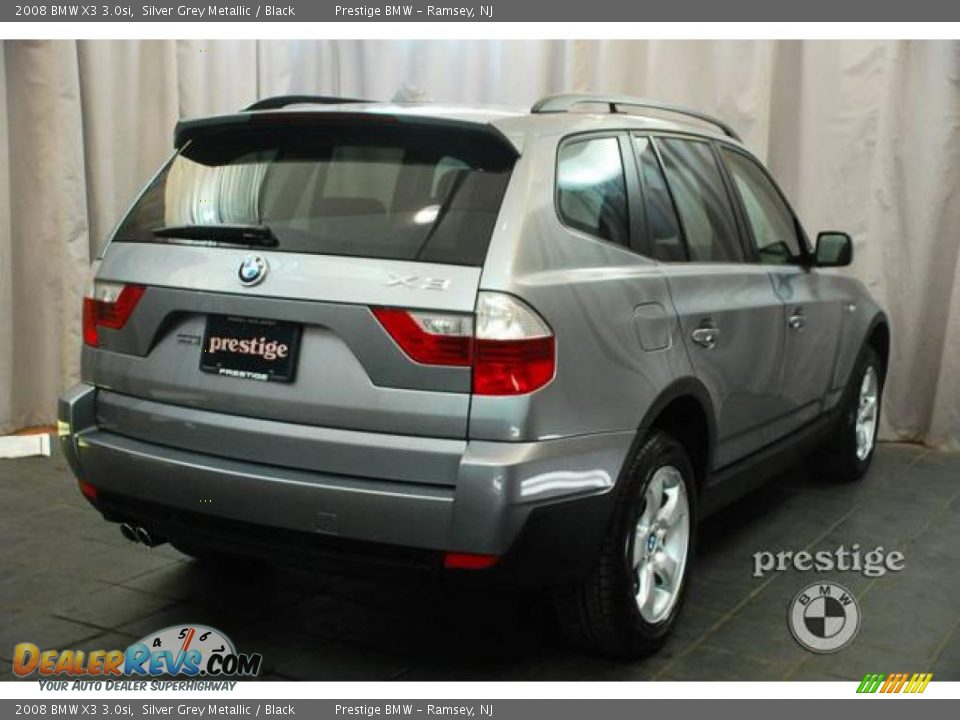 2008 BMW X3 3.0si Silver Grey Metallic / Black Photo #6