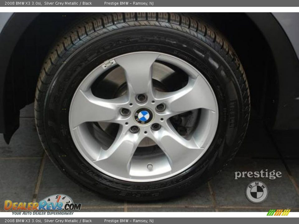 2008 BMW X3 3.0si Silver Grey Metallic / Black Photo #7