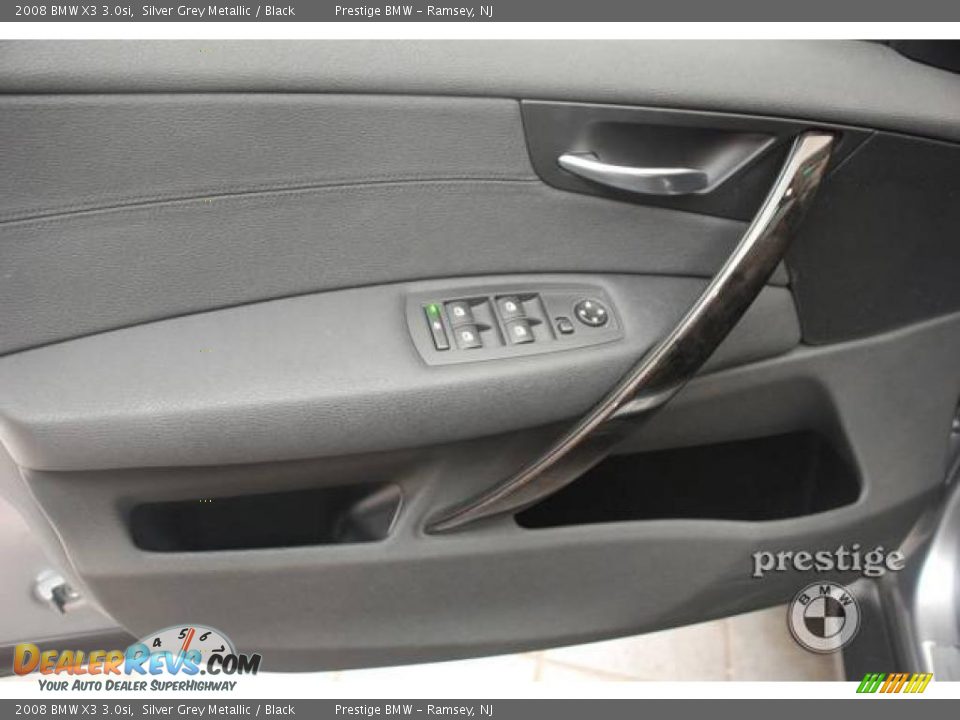 2008 BMW X3 3.0si Silver Grey Metallic / Black Photo #14