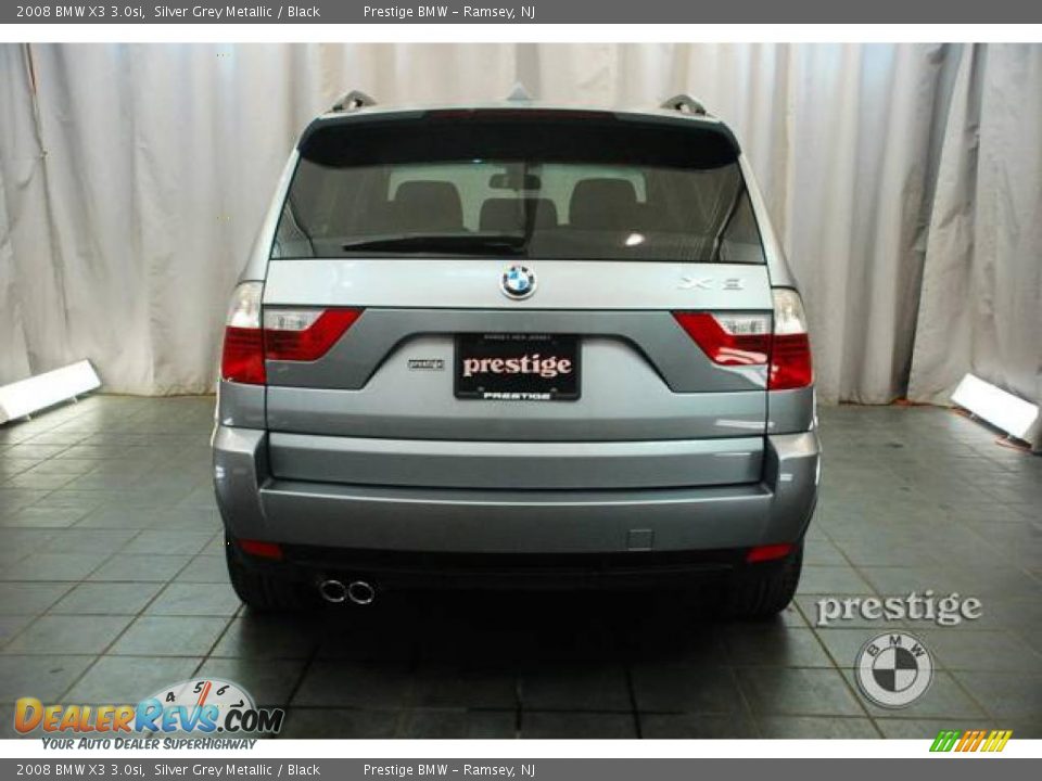 2008 BMW X3 3.0si Silver Grey Metallic / Black Photo #15