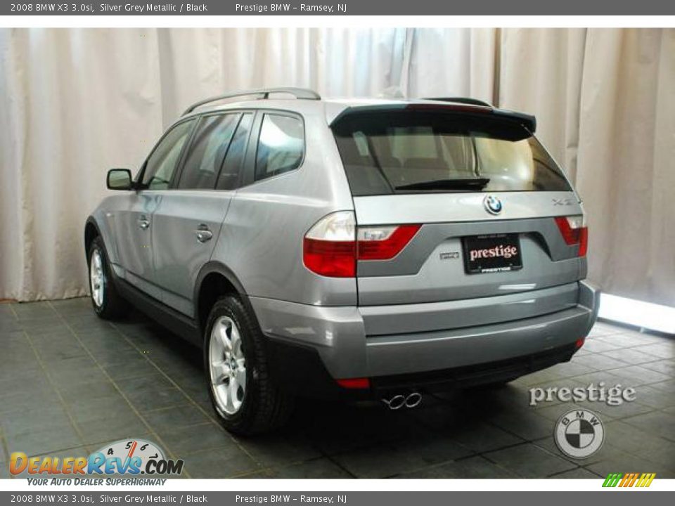 2008 BMW X3 3.0si Silver Grey Metallic / Black Photo #16