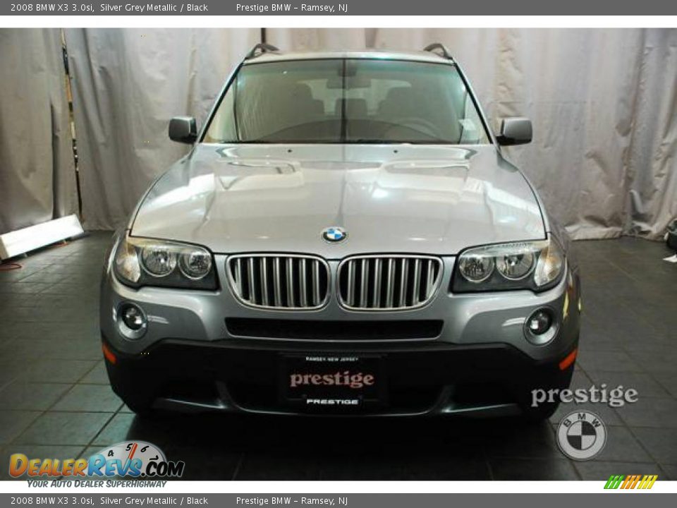 2008 BMW X3 3.0si Silver Grey Metallic / Black Photo #17