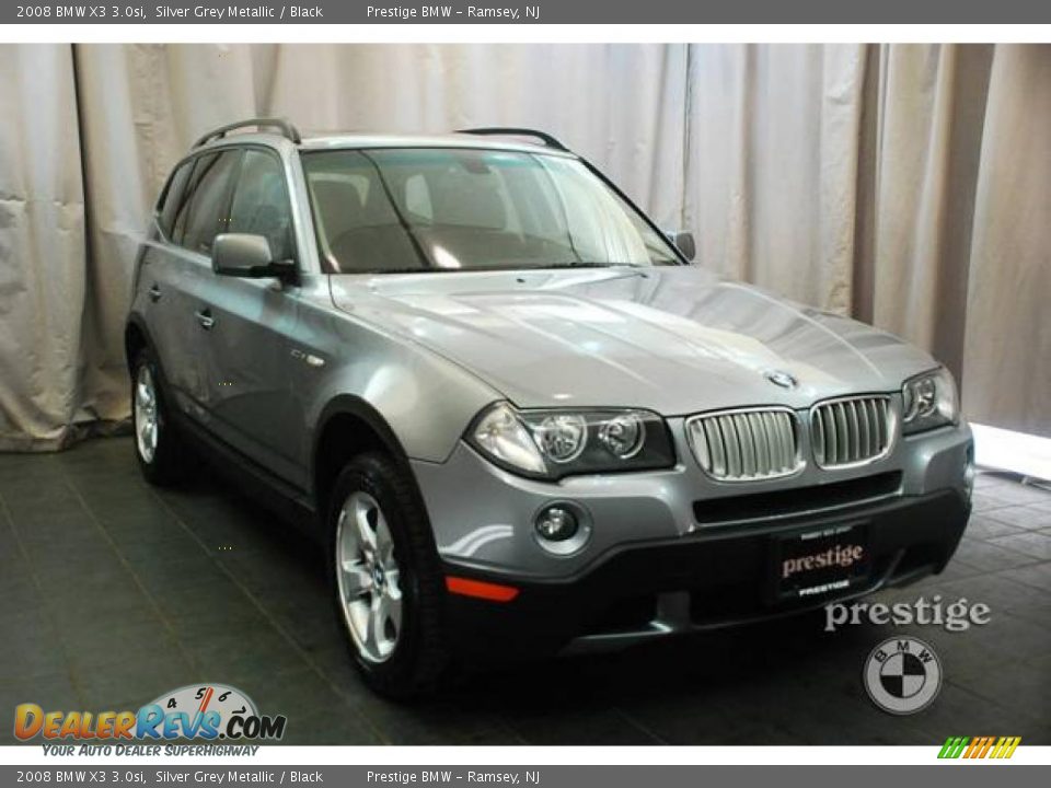 2008 BMW X3 3.0si Silver Grey Metallic / Black Photo #18