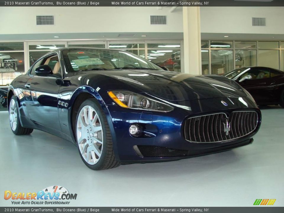 2010 Maserati GranTurismo Blu Oceano (Blue) / Beige Photo #3