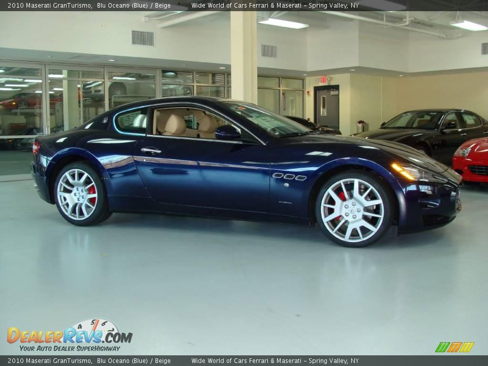 2010 Maserati GranTurismo Blu Oceano (Blue) / Beige Photo #4