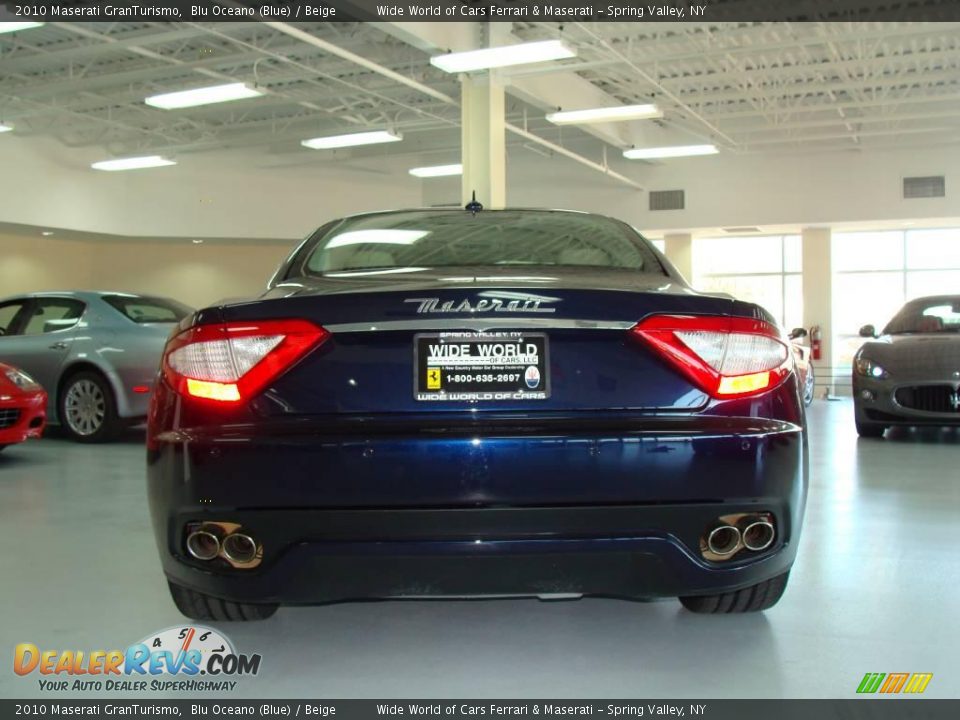 2010 Maserati GranTurismo Blu Oceano (Blue) / Beige Photo #6