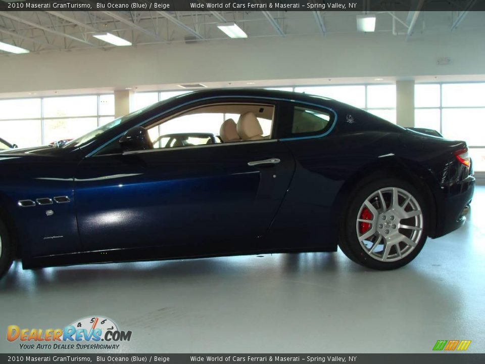 2010 Maserati GranTurismo Blu Oceano (Blue) / Beige Photo #8