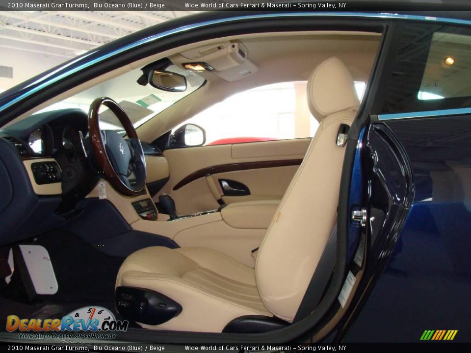 2010 Maserati GranTurismo Blu Oceano (Blue) / Beige Photo #13