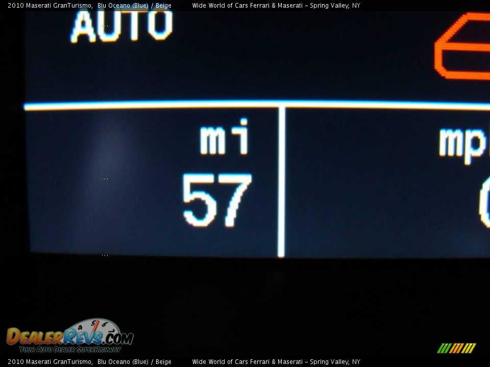 2010 Maserati GranTurismo Blu Oceano (Blue) / Beige Photo #26