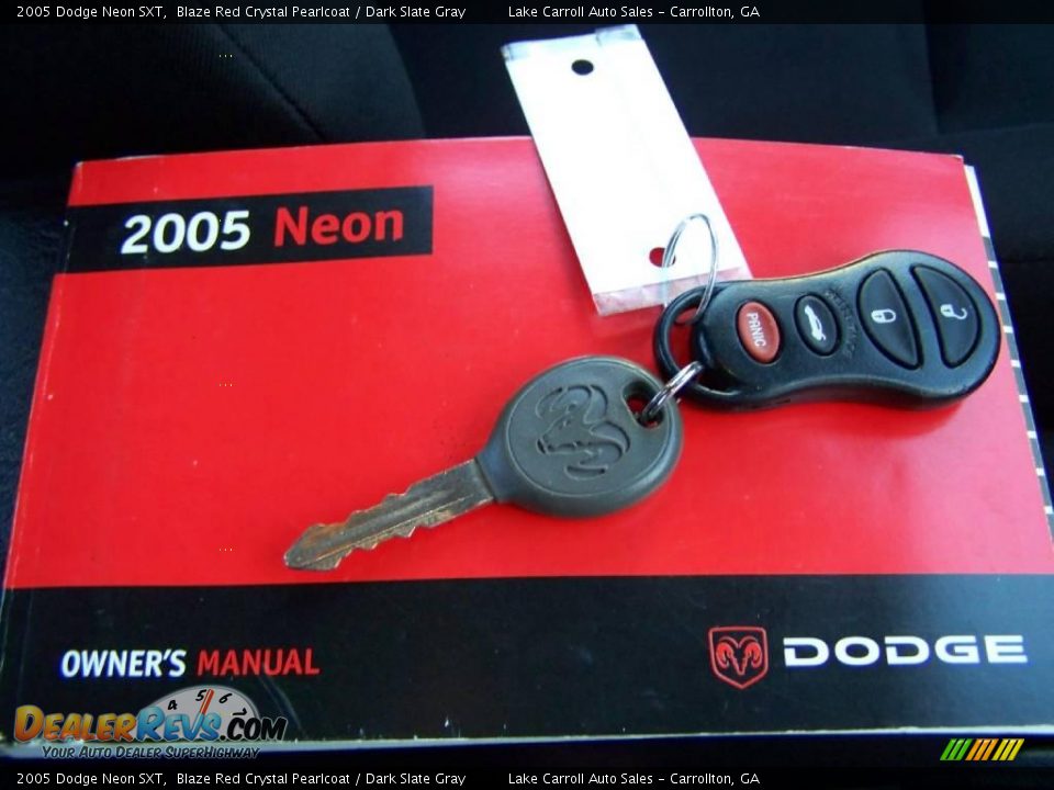 2005 Dodge Neon SXT Blaze Red Crystal Pearlcoat / Dark Slate Gray Photo #36