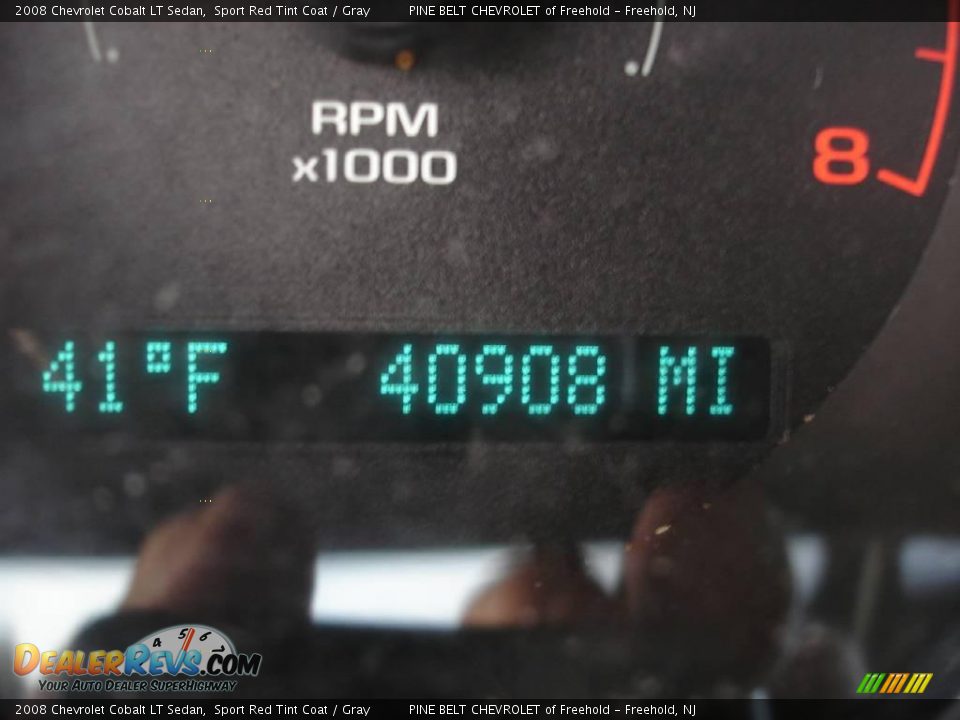 2008 Chevrolet Cobalt LT Sedan Sport Red Tint Coat / Gray Photo #14