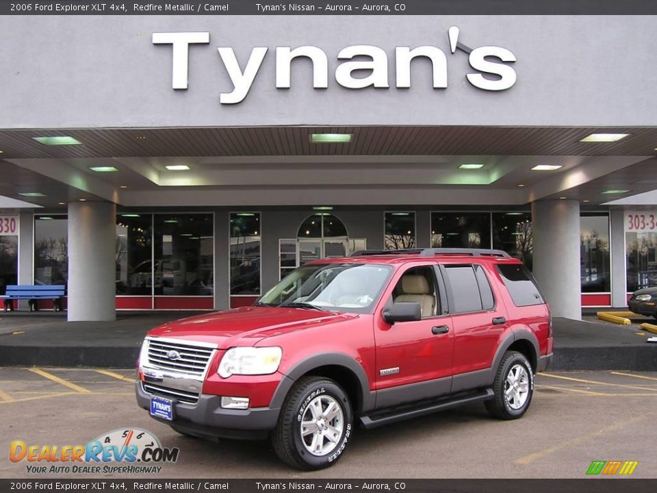 2006 Ford Explorer XLT 4x4 Redfire Metallic / Camel Photo #1