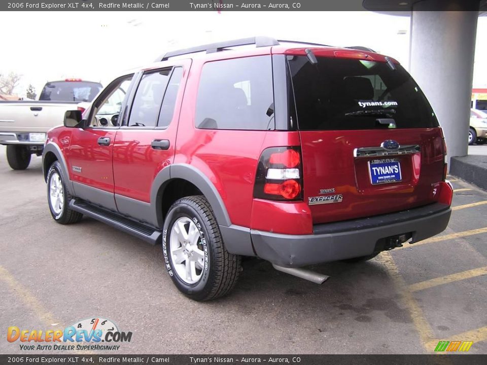 2006 Ford Explorer XLT 4x4 Redfire Metallic / Camel Photo #4