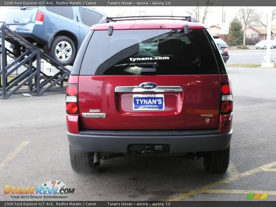 2006 Ford Explorer XLT 4x4 Redfire Metallic / Camel Photo #5