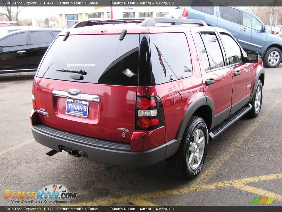 2006 Ford Explorer XLT 4x4 Redfire Metallic / Camel Photo #6