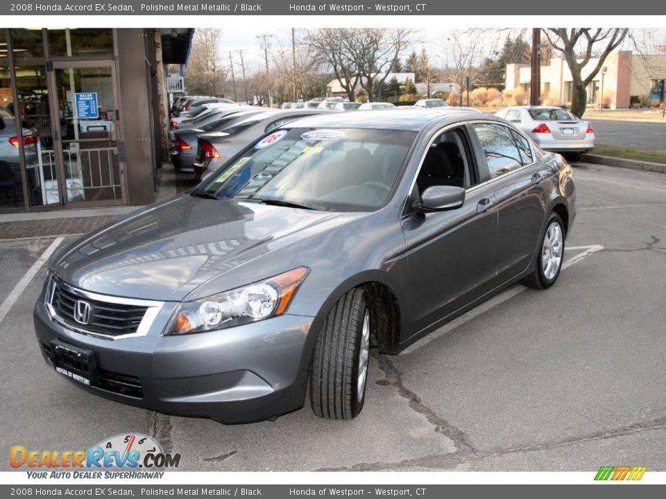 2008 Honda Accord EX Sedan Polished Metal Metallic / Black Photo #1