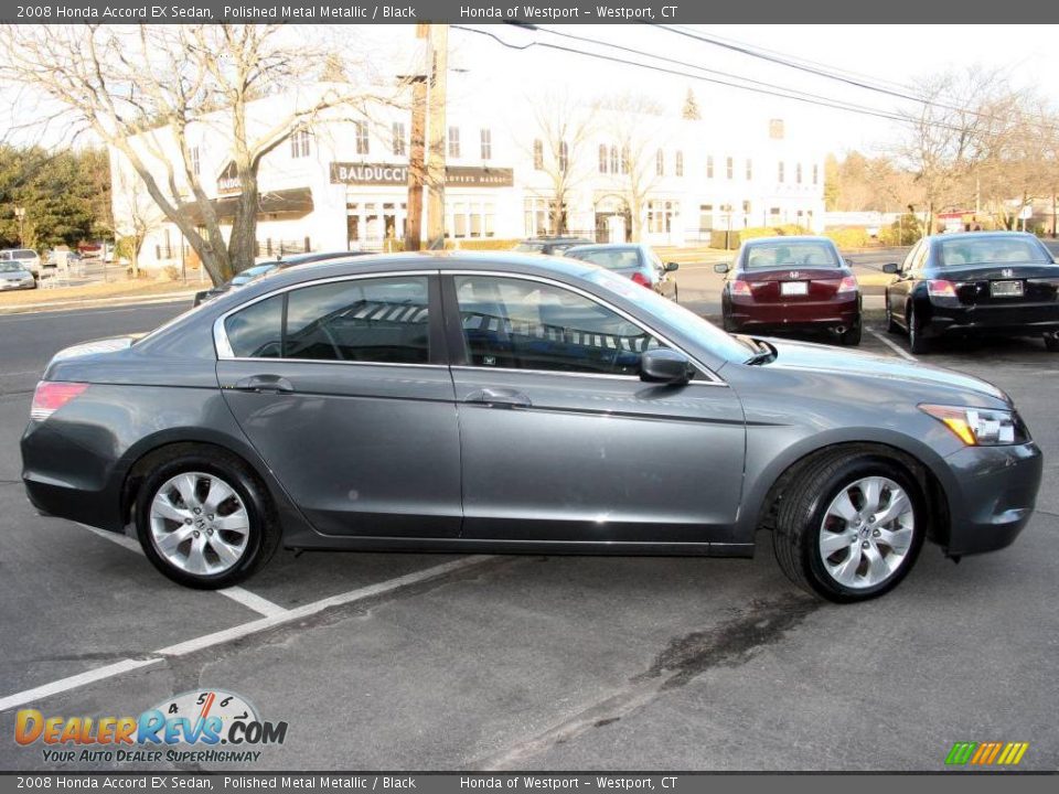 2008 Honda Accord EX Sedan Polished Metal Metallic / Black Photo #4