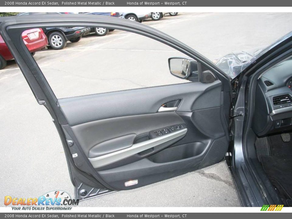 2008 Honda Accord EX Sedan Polished Metal Metallic / Black Photo #13