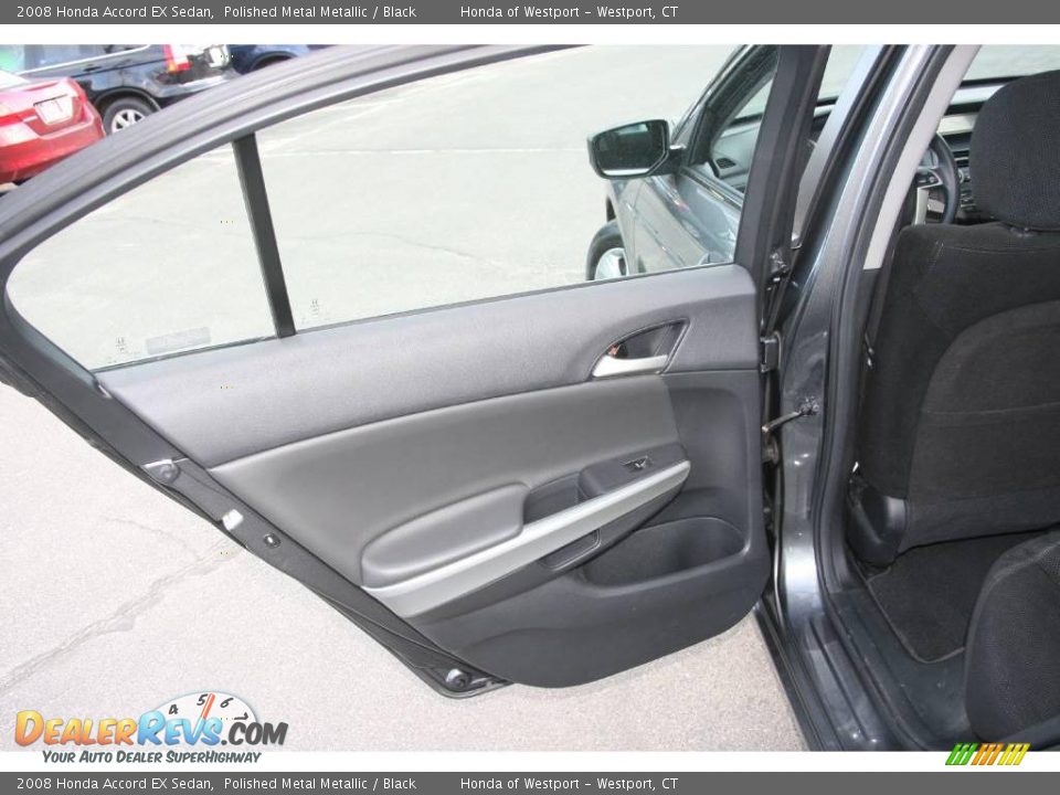 2008 Honda Accord EX Sedan Polished Metal Metallic / Black Photo #14
