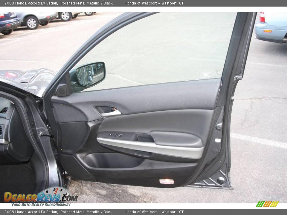 2008 Honda Accord EX Sedan Polished Metal Metallic / Black Photo #16