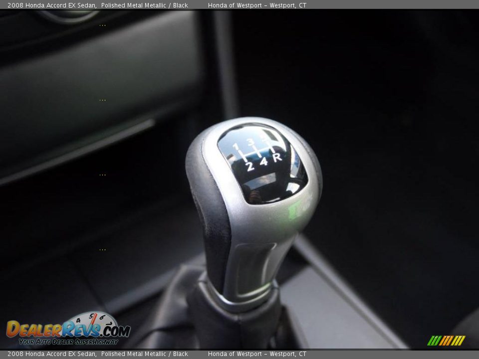 2008 Honda Accord EX Sedan Polished Metal Metallic / Black Photo #22
