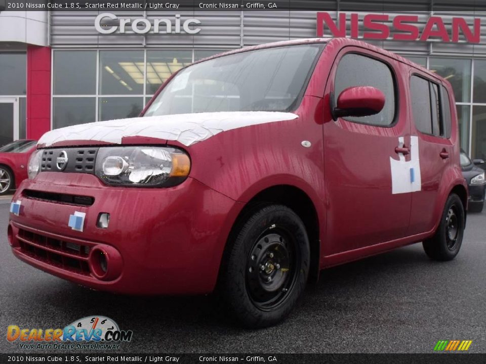 2010 Nissan Cube 1.8 S Scarlet Red Metallic / Light Gray Photo #1