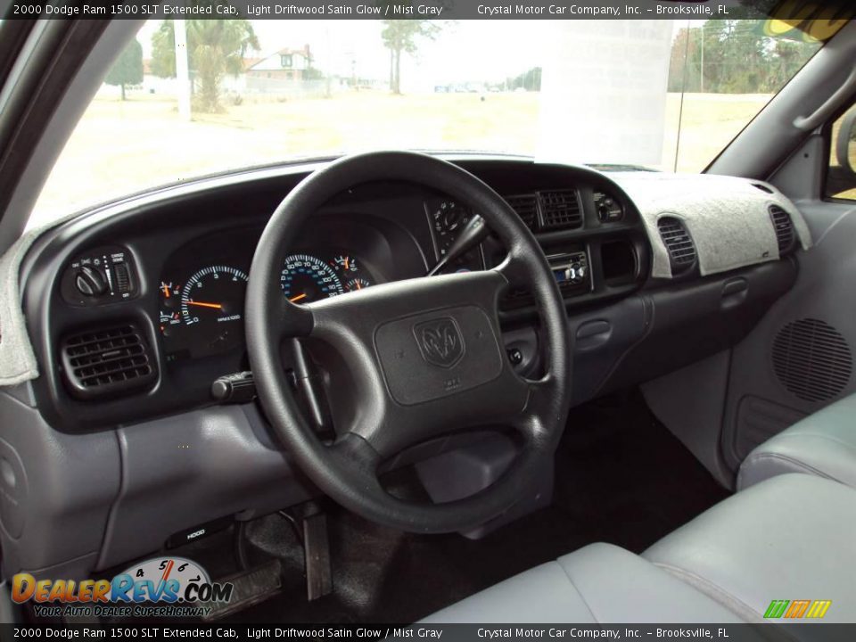 2000 Dodge Ram 1500 SLT Extended Cab Light Driftwood Satin Glow / Mist Gray Photo #6